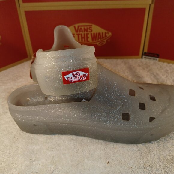 Vans Unisex Mule T Slip On (Glitter Gray) VN0005V8GF - Picture 2 of 12